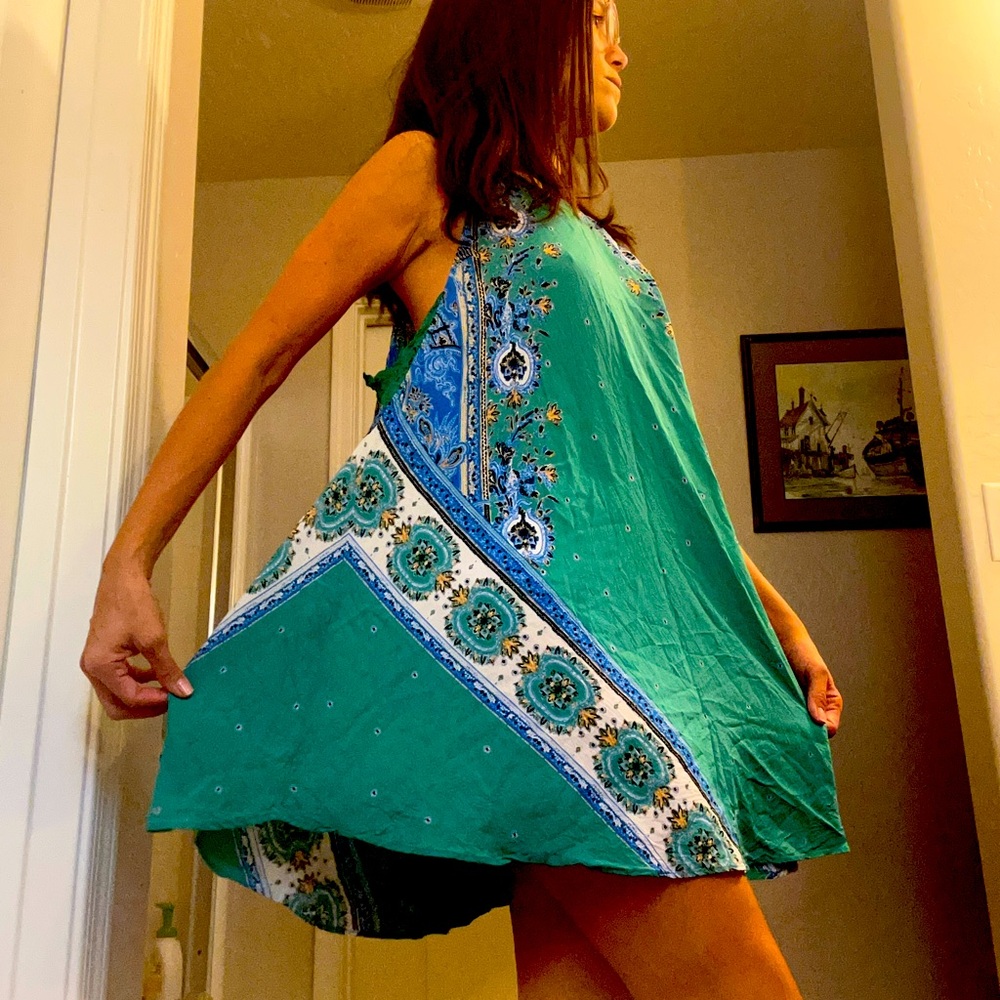 Free People Darjeeling Printed Slip Dress